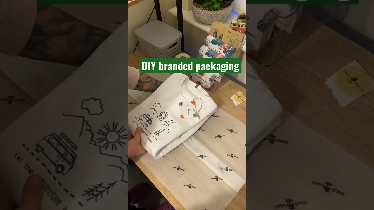 How to package a sweatshirt| Branded packaging | #asmr #embroidery #packaging #ecofriendly #apparel