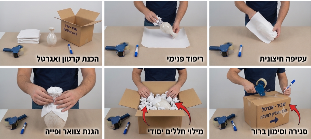 אריזת פריטים שבירים