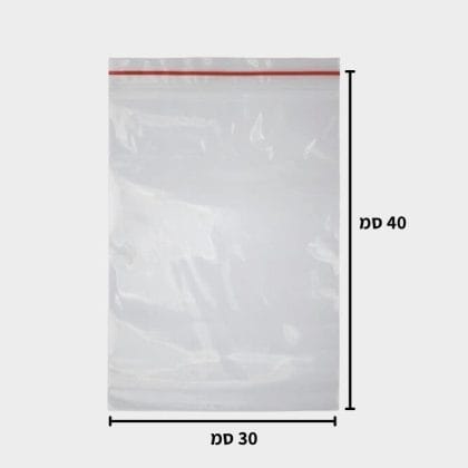 שקית פסגור שקופה 40x30